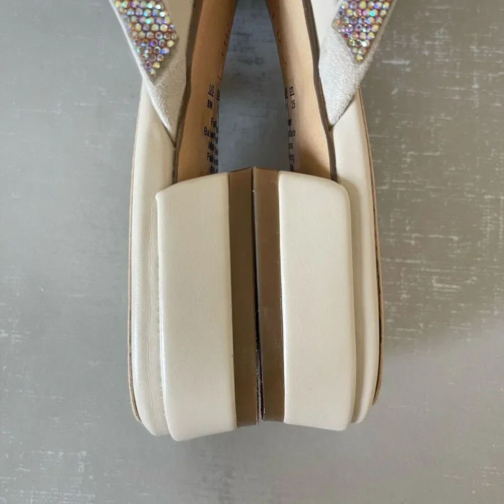 Naturalizer Rhynestones Strappy Sandal 8 M Sparkle‎ Party Cocktail Prom Shoes